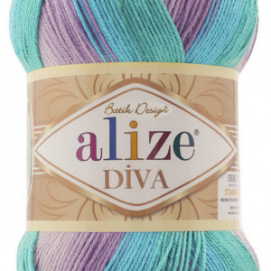 Fir de tricotat sau crosetat - Fir microfibra ALIZE DIVA BATIK DEGRADE 7834