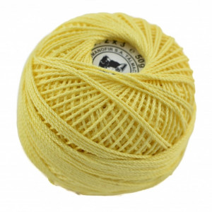 Fir de tricotat sau crosetat - Fire Bumbac 100% ANGELICA ROMANOFIR BOBINA GALBEN 1308
