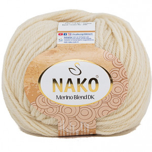 Fir de tricotat sau crosetat - Fire din lana 100% Nako Merino Blend DK - CREAM COD 300