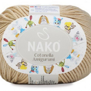 Fir de tricotat sau crosetat - Fire NAKO COTONELLA AMIGURUMI BEJ 3256