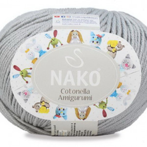 Fir de tricotat sau crosetat - Fire NAKO COTONELLA AMIGURUMI GRI 130