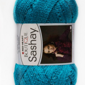 Fir de tricotat sau crosetat - Fire pretricotate esarfa SASHAY albastru S 1502