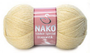 Fir de tricotat sau crosetat - Fire tip mohair acril NAKO MOHER SPECIAL ROMANTIK BEJ 11300