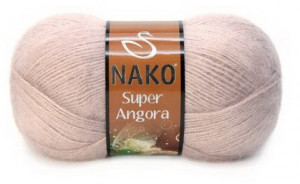 Fir de tricotat sau crosetat - Fire tip mohair acril NAKO SUPER ANGORA BEJ 11054