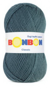 Fir de tricotat sau crosetat - Fire tip mohair din acril BONBON CLASIC ALBASTRU 98263