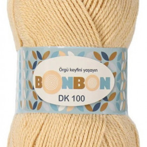 Fir de tricotat sau crosetat - Fire tip mohair din acril BONBON DK BEJ 98293