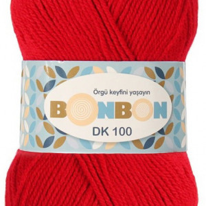 Fir de tricotat sau crosetat - Fire tip mohair din acril BONBON DK ROSU 98211