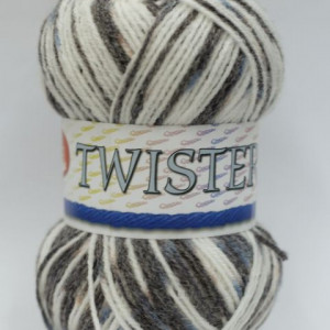 Fir de tricotat sau crosetat - Fire tip mohair din acril CANGURO - TWISTER IMPRIMAT DEGRADE 355