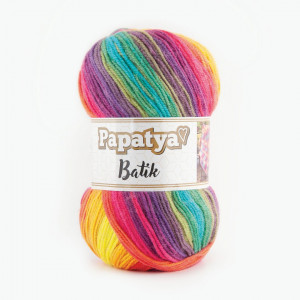Fir de tricotat sau crosetat - Fire tip mohair din acril Kamgarn Papatya Batik degrade 37