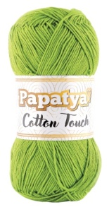Fir de tricotat sau crosetat - Fire tip mohair din acril Kamgarn Papatya Cotton Touch VERNIL COD 750