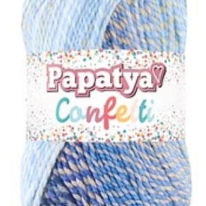 Fir de tricotat sau crosetat - Fire tip mohair din acril Kamgarn Papatya Confetti degrade 08
