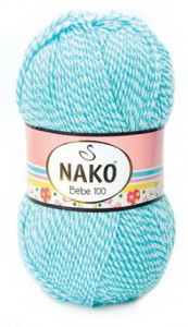 Fir de tricotat sau crosetat - Fire tip mohair din acril Nako Baby Bebe 100 DEGRADE 21292