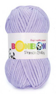 Fir de tricotat sau crosetat - Fire tip mohair din acril NAKO BONBON PANDA BABY LILA 3103