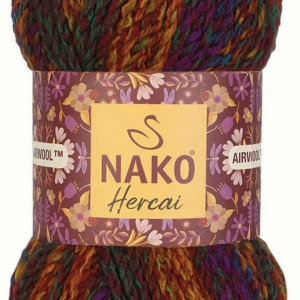 Fir de tricotat sau crosetat - Fire tip mohair din acril NAKO HERCAI DEGRADE 7131