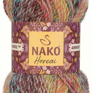 Fir de tricotat sau crosetat - Fire tip mohair din acril NAKO HERCAI DEGRADE 28030