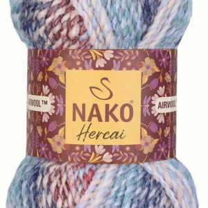Fir de tricotat sau crosetat - Fire tip mohair din acril NAKO HERCAI DEGRADE 28132