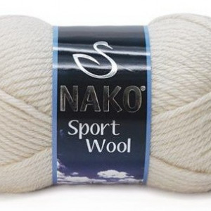 Fir de tricotat sau crosetat - Fire tip mohair din acril si lana Nako Sport Wool GRI 6383