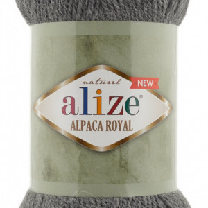 Fir de tricotat sau crosetat - Fire tip mohair din alpaca 15%, lana 30%, acril 55% Alize Alpaca Royal New GRI 196