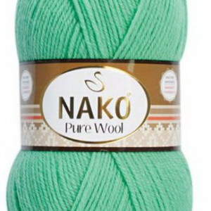 Fir de tricotat sau crosetat - Fire tip mohair din lana 100% Nako PURE WOOL VERNIL 10001