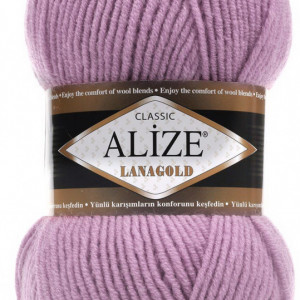 Fir de tricotat sau crosetat - Fire tip mohair din lana 49% si acril 51% Alize Lanagold Lila 505