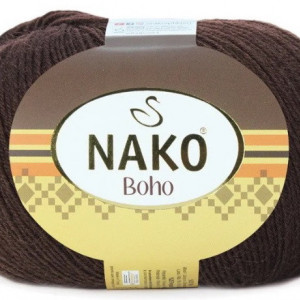 Fir de tricotat sau crosetat - Fire tip mohair din lana si polyamida Nako BOHO MARO 12536