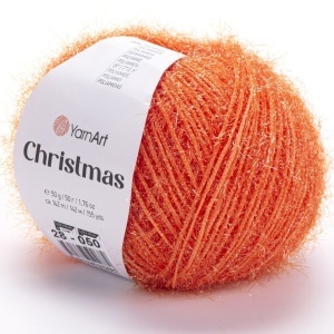 Fir de tricotat sau crosetat - Fire YARNART CHRISMAS PORTOCALIU COD 28