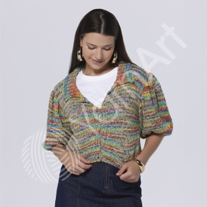 Fir de tricotat sau crosetat - Fire YARNART COTTON FUSION COD 3654 - Img 3