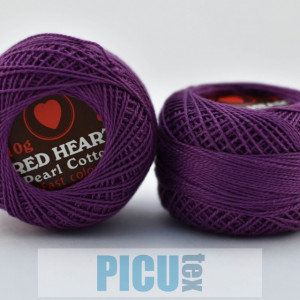 Cotton perle RED HEART cod 0100 - Img 2
