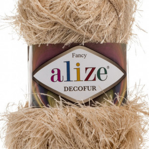 Fir de tricotat sau crosetat - FANCY - ALIZE DECOFUR BEJ 95