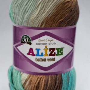 Fir de tricotat sau crosetat - Fir ALIZE COTTON GOLD BATIK - DEGRADE 4603