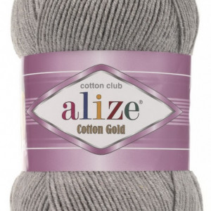 Fir de tricotat sau crosetat - Fir ALIZE COTTON GOLD GRI MELANJ 21