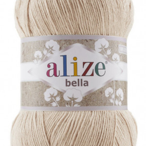 Fir de tricotat sau crosetat - Fir BUMBAC 100% ALIZE BELLA 100 - BEJ 76