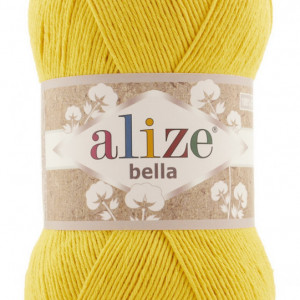 Fir de tricotat sau crosetat - Fir BUMBAC 100% ALIZE BELLA 100 - GALBEN 488