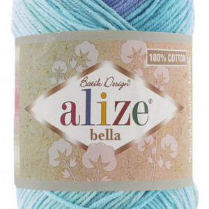Fir de tricotat sau crosetat - Fir BUMBAC 100% ALIZE BELLA BATIK 100-4531