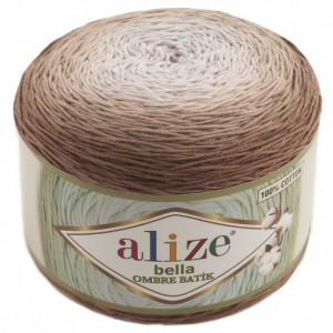 Fir de tricotat sau crosetat - Fir BUMBAC 100% ALIZE BELLA OMBRE BATIK COD 7410