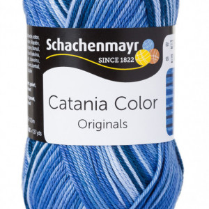 Fir de tricotat sau crosetat - Fir BUMBAC 100% MERCERIZAT CATANIA COLOR JEANS COLOR COD 201