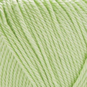 Fir de tricotat sau crosetat - Fir BUMBAC 100% MERCERIZAT YARNART LUXOR VERNIL COD 1212 - Img 2