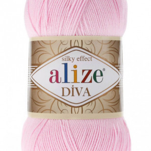 Fir de tricotat sau crosetat - Fir microfibra ALIZE DIVA ROZ 185