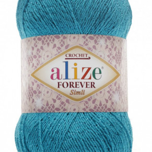 Fir de tricotat sau crosetat - Fir microfibra ALIZE FOREVER SIMLI BLEO 16