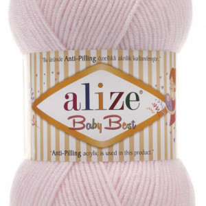 Fir de tricotat sau crosetat - Fire amestec acril anti pilling + bambus ALIZE BABY BEST ROZ 184
