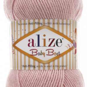 Fir de tricotat sau crosetat - Fire amestec acril anti pilling + bambus ALIZE BABY BEST PUDRA 161