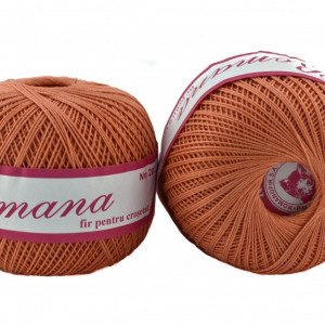 Fir de tricotat sau crosetat - Fire Bumbac 100% ROMANA - ROMANOFIR BOBINA 1326 - Img 2