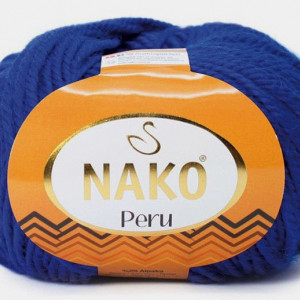 Fir de tricotat sau crosetat - Fire din amestec alpaca, lana si acril Nako Peru - ALBASTRU COD 6744