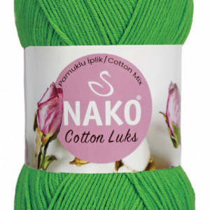 Fir de tricotat sau crosetat - Fire NAKO COTTON LUKS VERDE 97571