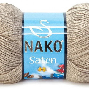 Fir de tricotat sau crosetat - Fire Nako SATEN BEJ 1199