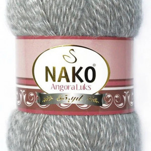 Fir de tricotat sau crosetat - Fire tip mohair acril NAKO ANGORA LUKS GRENA MOULINE 21422