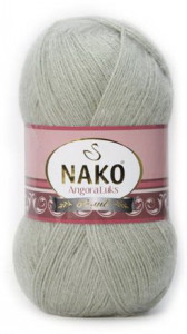 Fir de tricotat sau crosetat - Fire tip mohair acril NAKO ANGORA LUKS GRI 23266