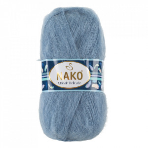 Fir de tricotat sau crosetat - Fire tip mohair acril NAKO MOHAIR DELICATE - BLEO COD 1986 / 6122