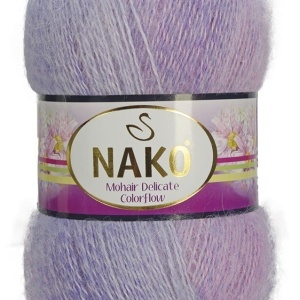Fir de tricotat sau crosetat - Fire tip mohair acril NAKO MOHAIR DELICATE COLORFLOW DEGRADE 28165