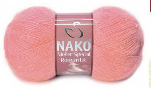 Fir de tricotat sau crosetat - Fire tip mohair acril NAKO MOHER SPECIAL ROMANTIK ROZ 11307